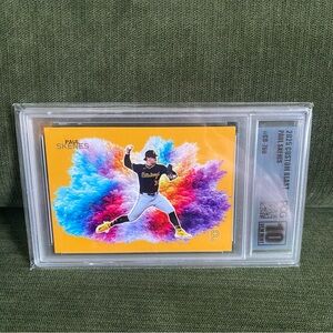 Custom Paul Skenes Yellow Color Blast graded: PCG gem mint 10